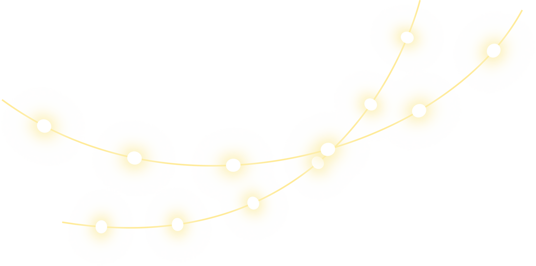 Glowing Christmas Lights Illustration